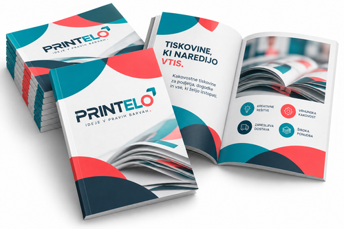 Tisk brošur z lepljeno vezavo – Printelo