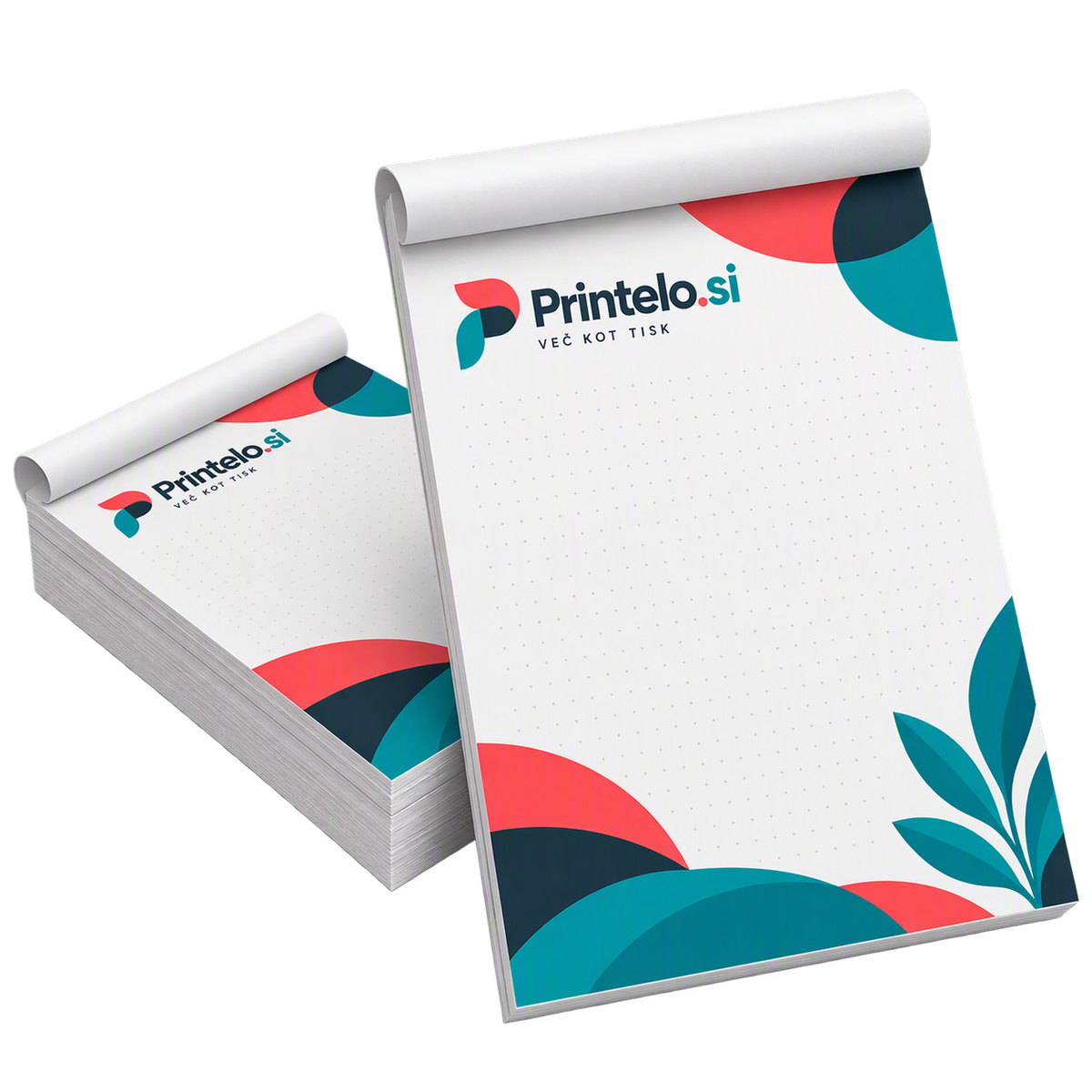 Tisk pisalnih blokov z logotipom – Printelo